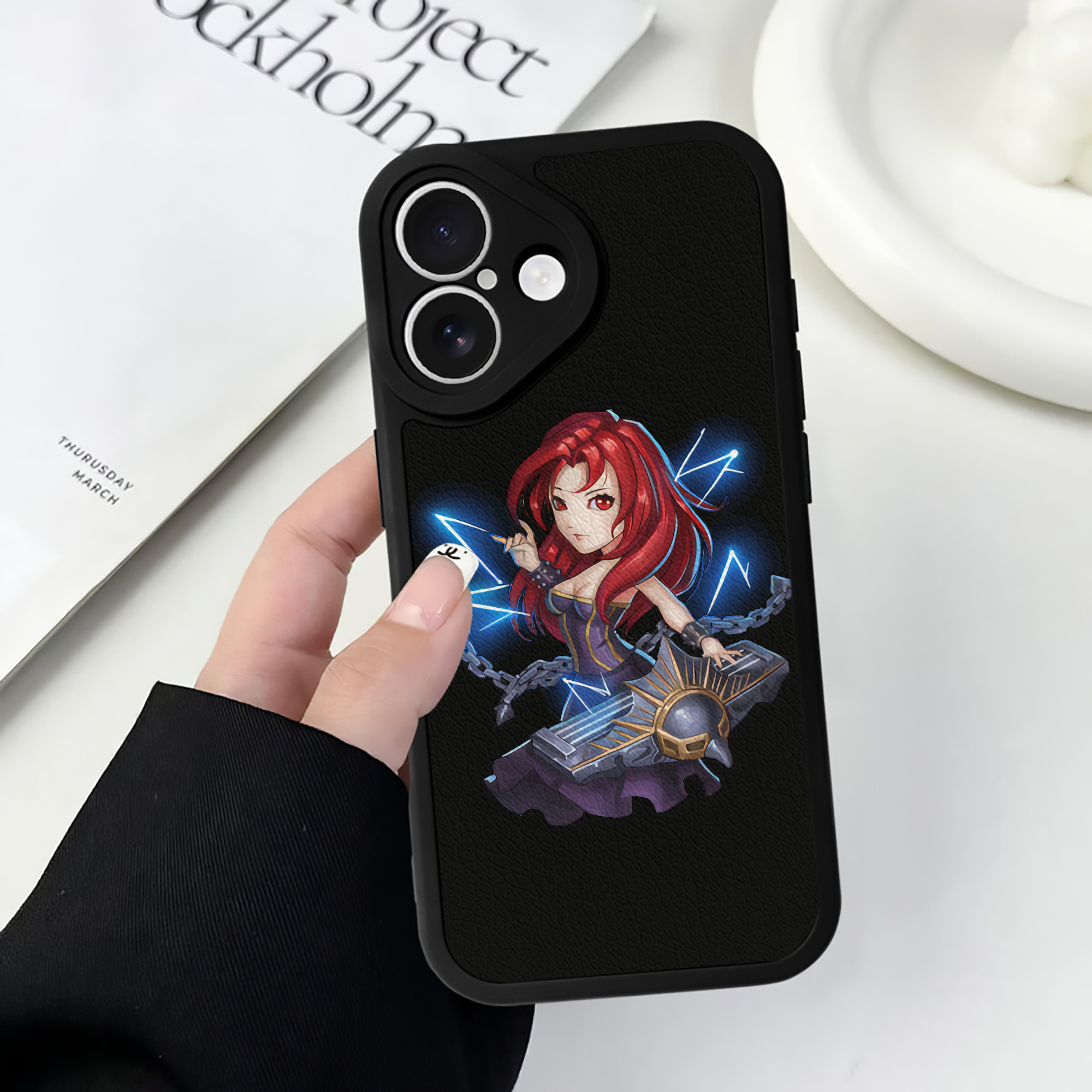 （画像用） リーグ・オブ・レジェンド League of Legends LOL 【iPhone 16シリーズ対応】シリコンスマホケース（レザー調） 材質：シリコン